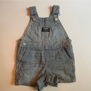 Oshgosh Baby Hickory Stripe Overalls 6m